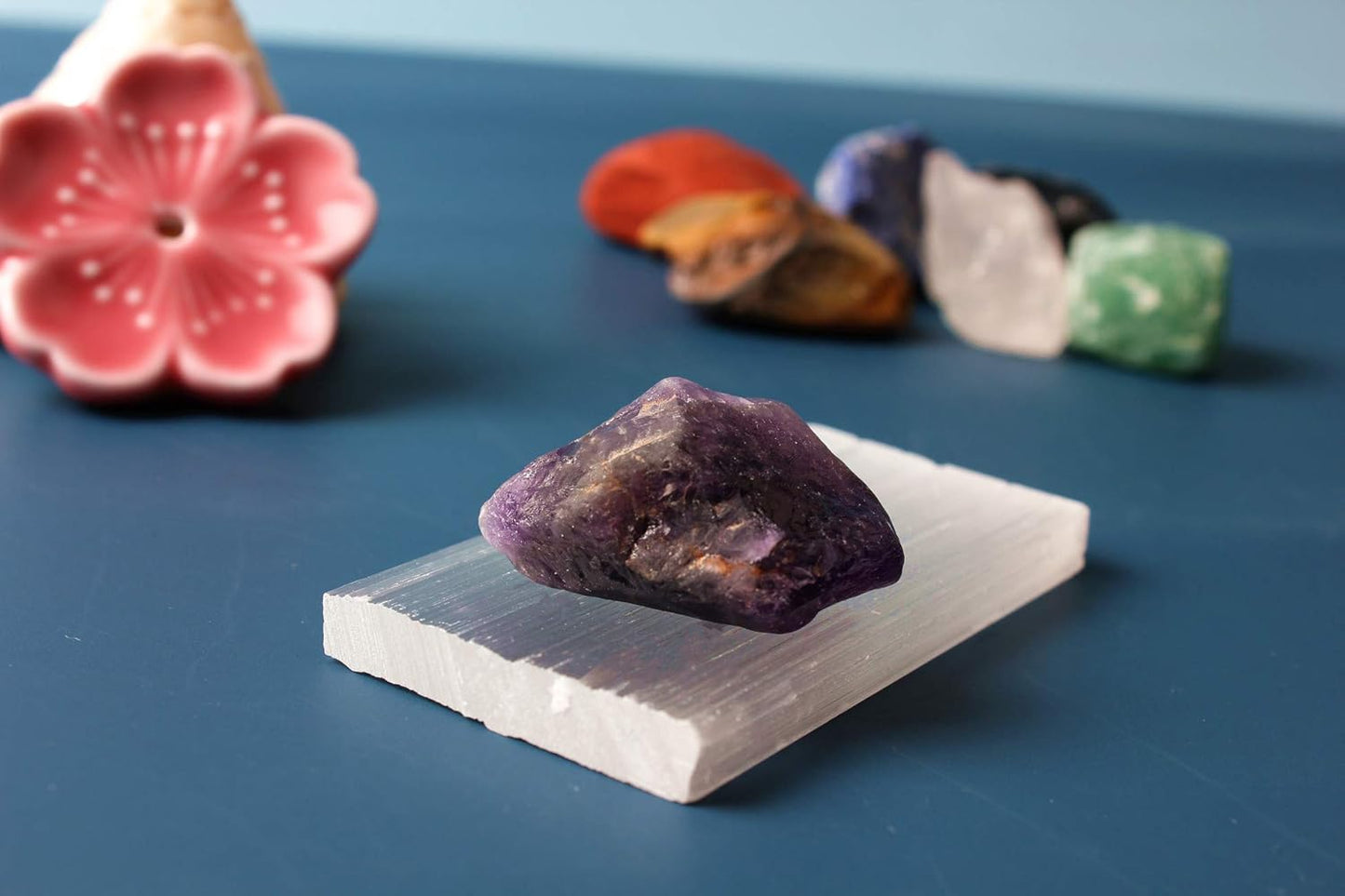 Chakra Stones Set -Reiki Healing Crystals for Healing, Meditation, Chakra Balance or Ritual (Rough*8 Pcs+2Pcs)