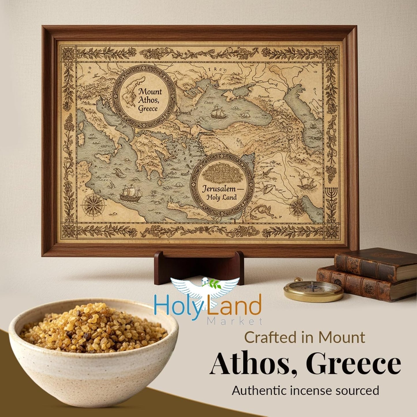 Jerusalem Incense - Crushed & Sealed Flower Incense from the Holy Land, Nard Scent, 3.5 Oz