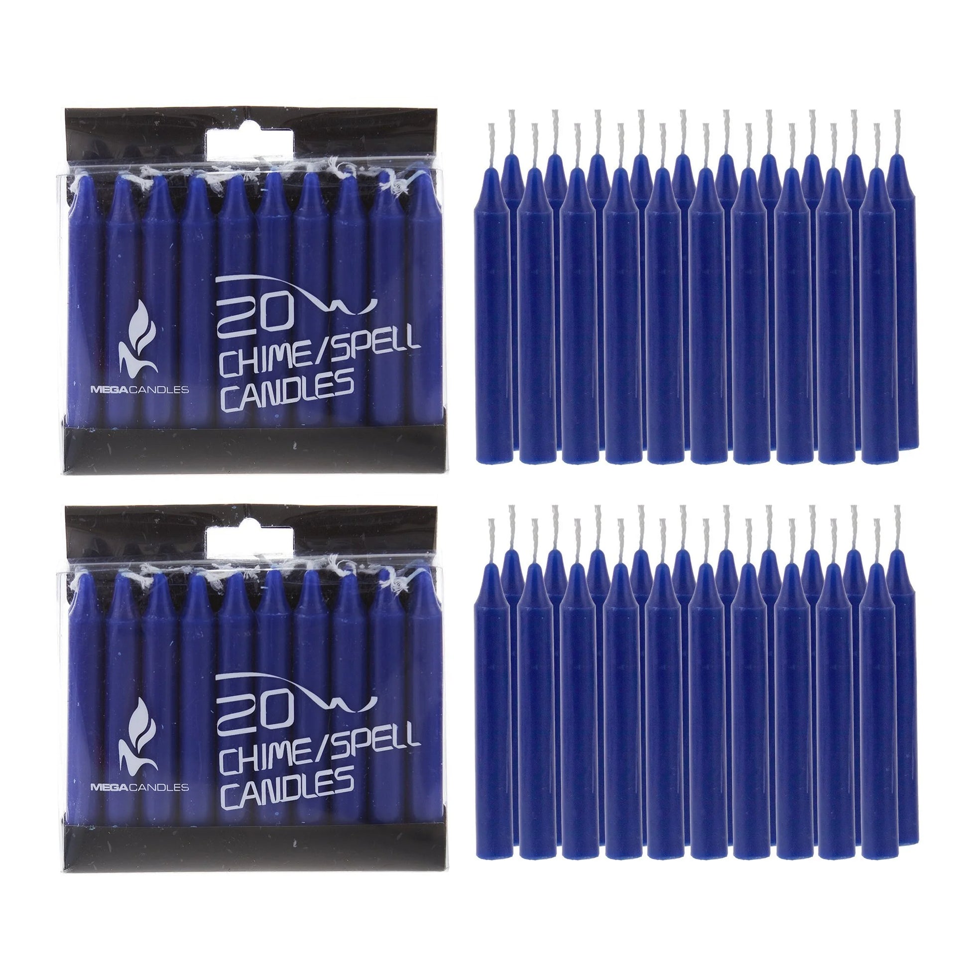 - Unscented 4 Inch Mini Chime Ritual Spell Taper Candles - Set of 20