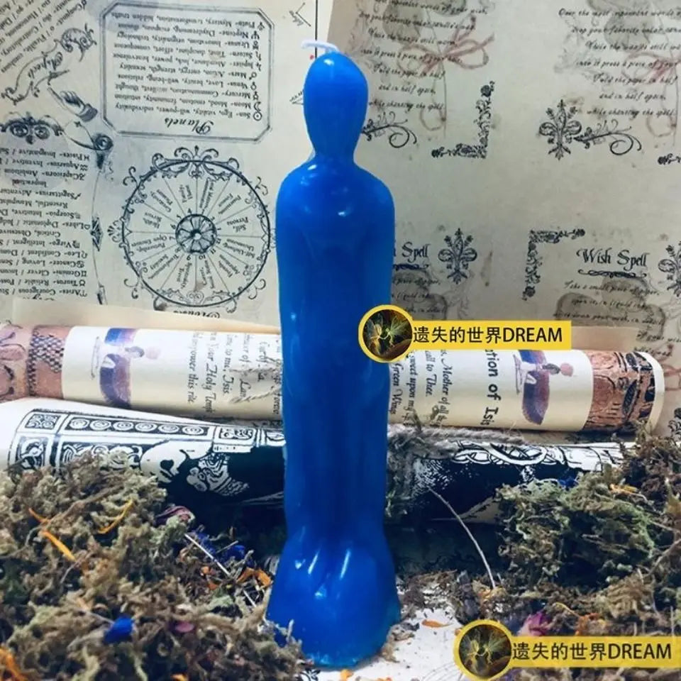 1 Black  Figure Candle Ritual Female Male Figure Hoodoo Candles for Spells