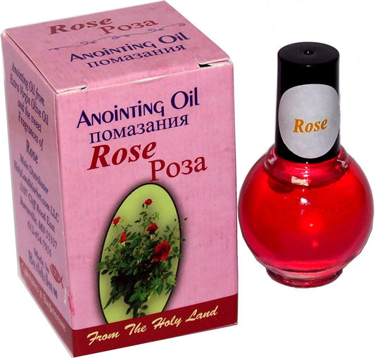 Anointing Oil - Rose of Sharon, Holy Anointing Oil from Israel, 10Ml (.34 Fl. Oz.), Essential Oil Singles, 1 Count