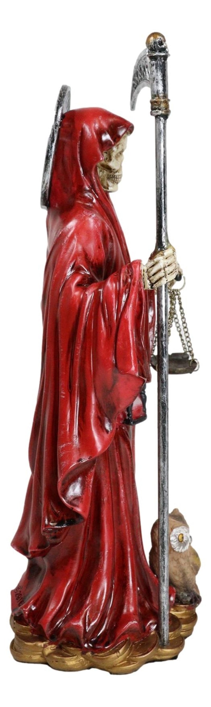 Ebros Red Robe Holy Death Santa Muerte Day of the Dead Figurine Symbol of Love