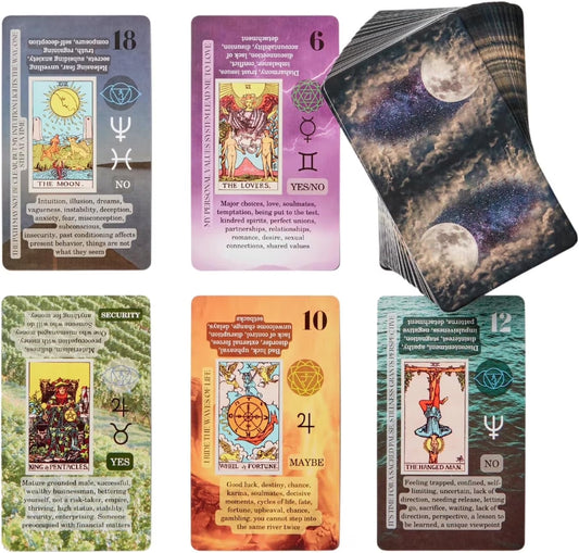 Learning Tarot Cards for Beginners with Meanings, Tarot Learning, Original Art