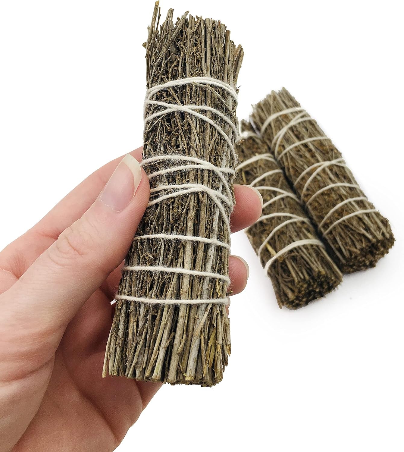 Desert Sage Bundle - 3 Pack - Dried Sage for Spiritual Cleansing, Smudging Kit, Home Purification - 4" Inch Long