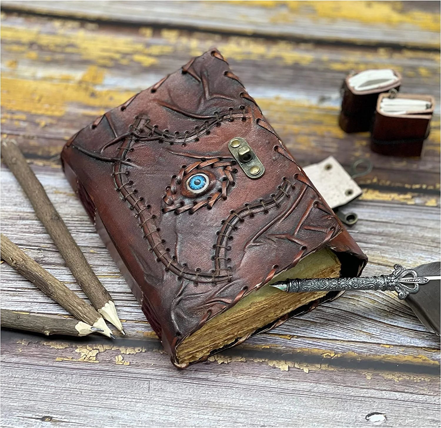 Hocus Pocus Book of Spells, Hocus Pocus Spell Books , Prop Hocus Pocus Gifts Halloween Decorations Decor, Book of Shadows Decoration 7X5 Inch (200 Pages)