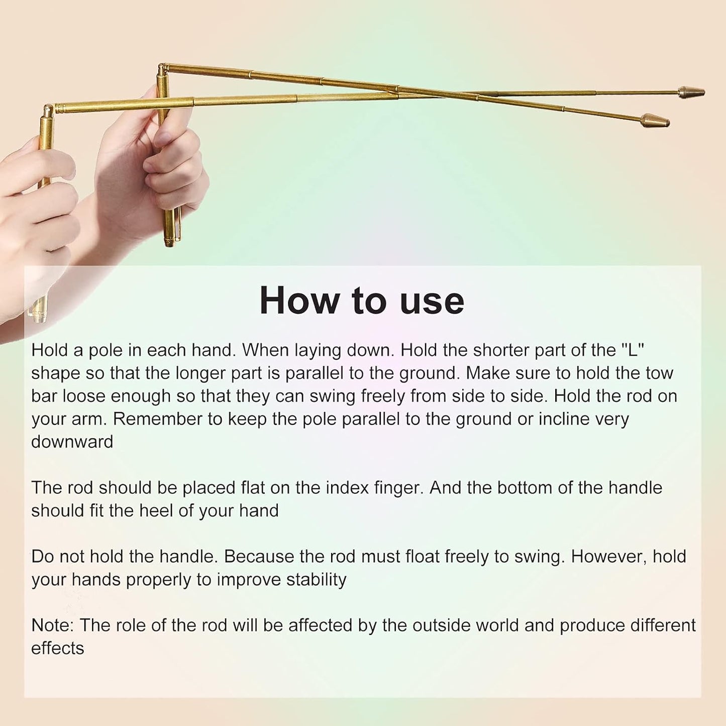 3 Pieces Divining Rods Copper and Dowsing Pendulum for Ghost Hunting, Energy Hea