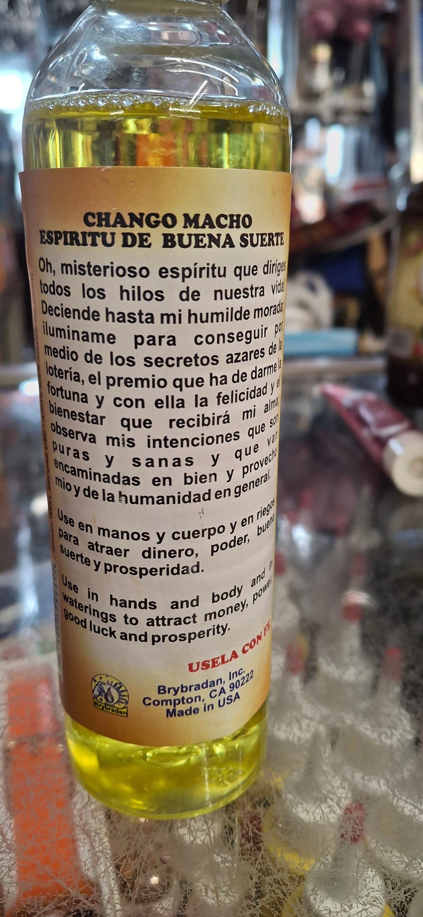 Chango Macho Good Luck Spiritual Water – Money, Power & Fortune Booster