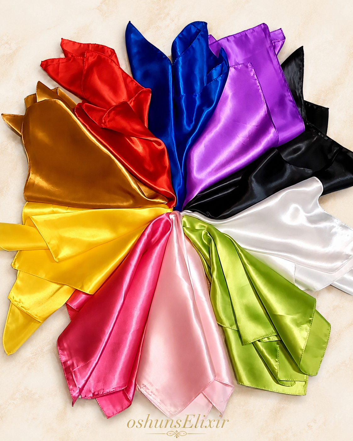 Haitian Vodou Altar Cloth / Mouchwa Vodou Scarf – Satin Ritual Cloth for Lwa, Loa, Drapo & Spiritual Altar Use we have All  colors available  (PINK, RED, BLUE. BLACK, PURPL, PINK, (NOTE ) (LET ME KNOW WHICH COLOR YOUR INTERESTED IN