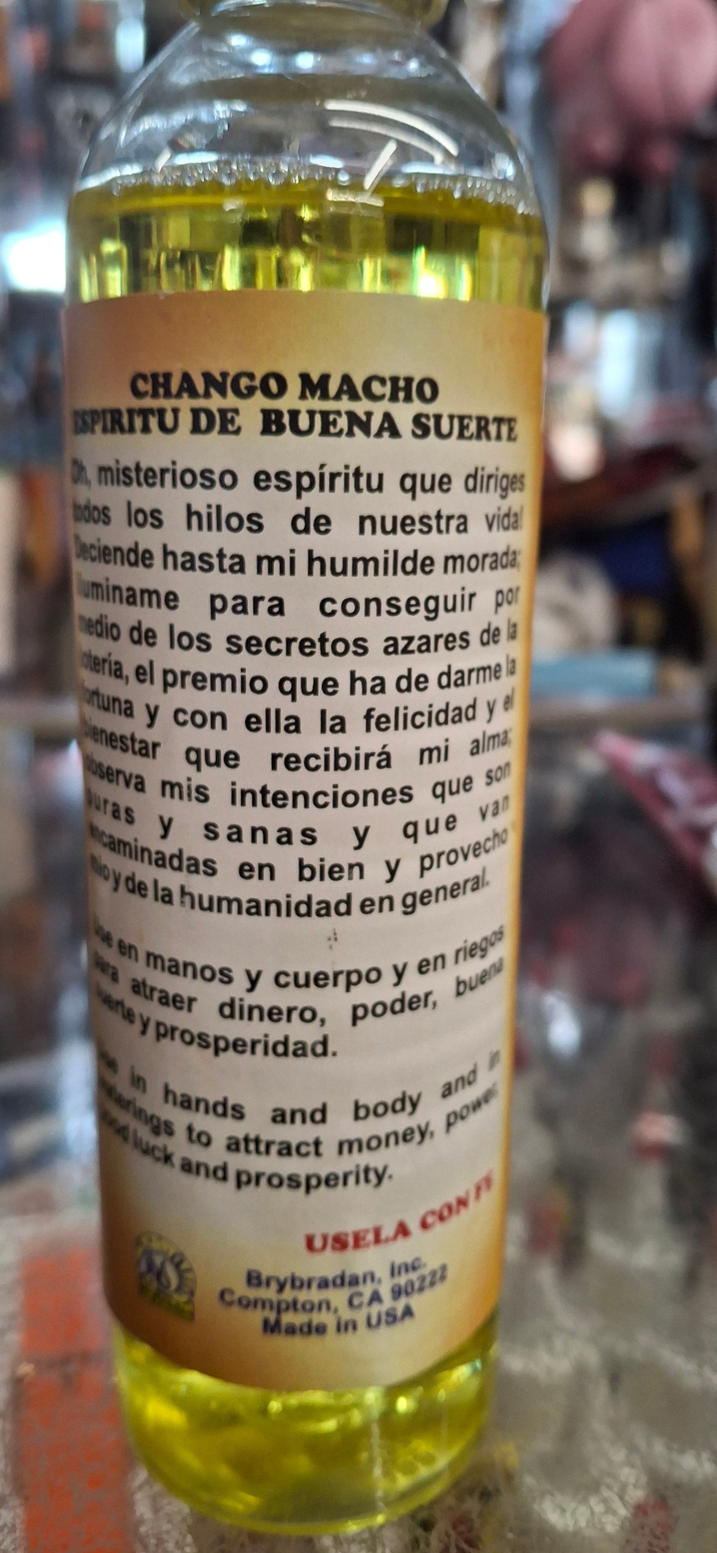 Chango Macho Good Luck Spiritual Water – Money, Power & Fortune Booster