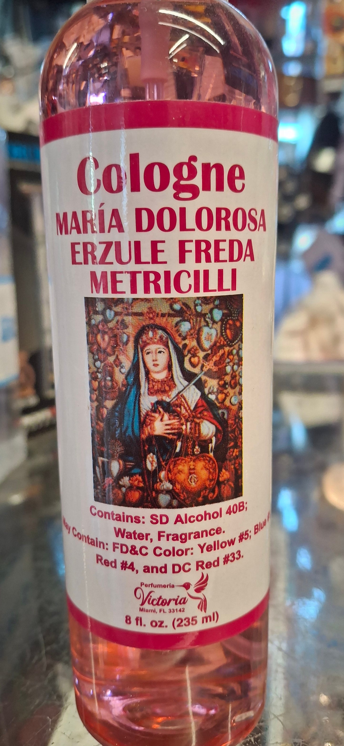 Cologne Maria Dolorosa – Erzulie Freda (Ezili) | Haitian Love, Healing & Emotional Cleansing Spiritual Cologne – 8 oz