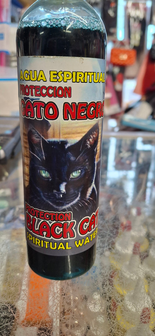 Black Cat Protection Spiritual Water – Gato Negro Agua Espiritual for Love, Loyalty & Powerful Attraction