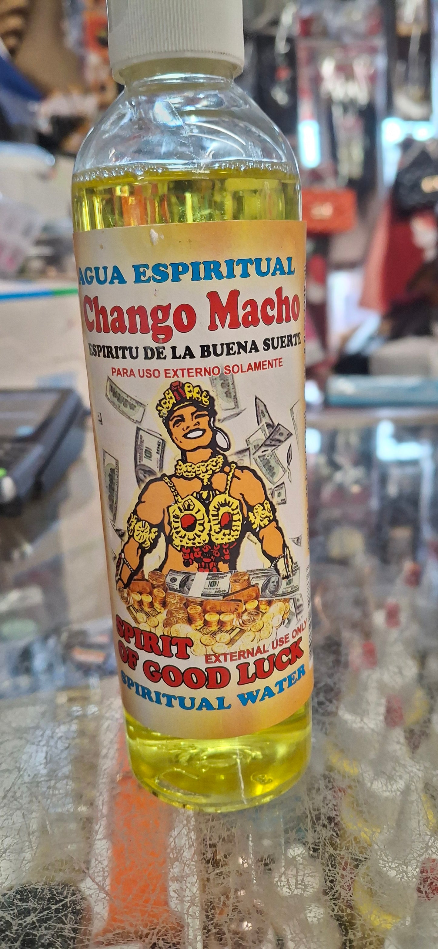 Chango Macho Good Luck Spiritual Water – Money, Power & Fortune Booster