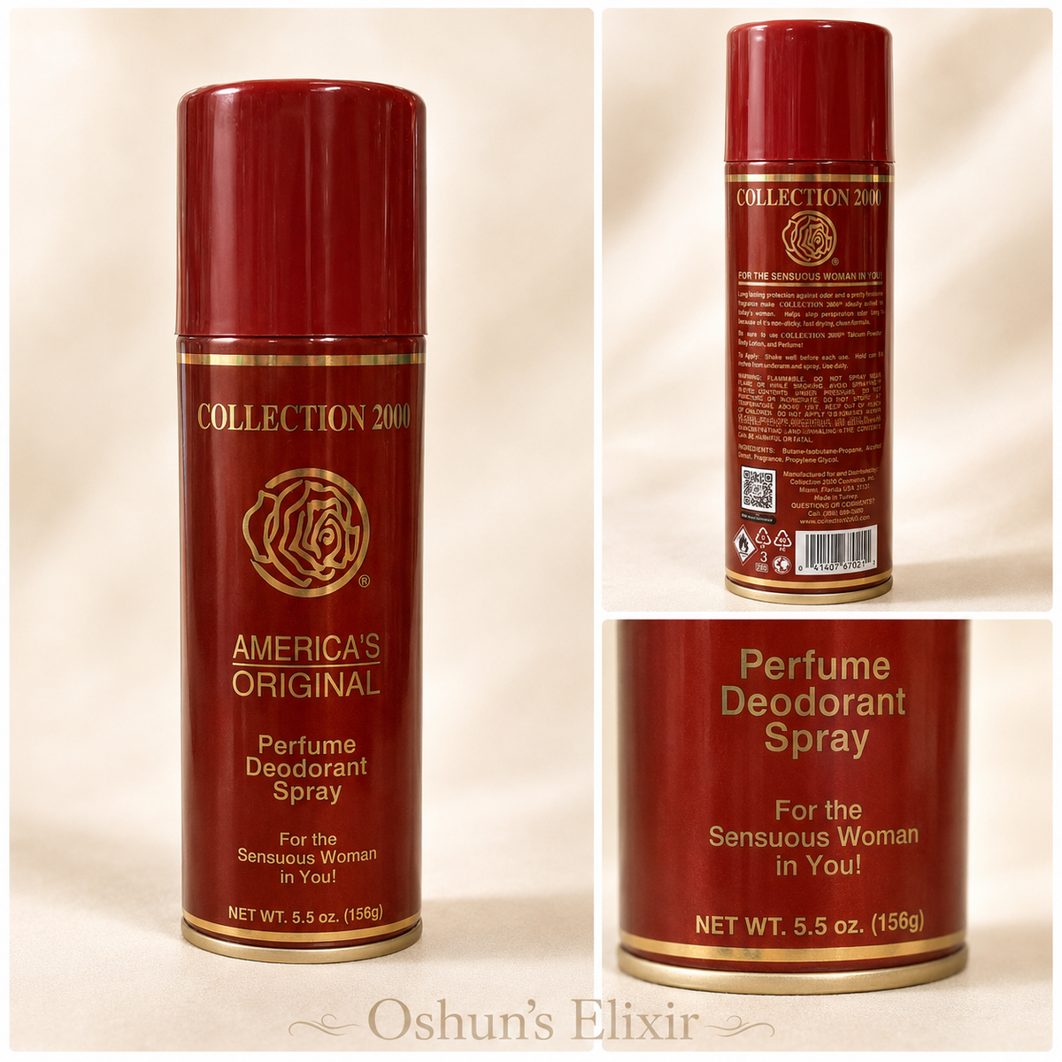 Collection 2000 America’s Original Perfume Deodorant Spray for Women – 5.5 oz / 156g – Classic Feminine Fragrance