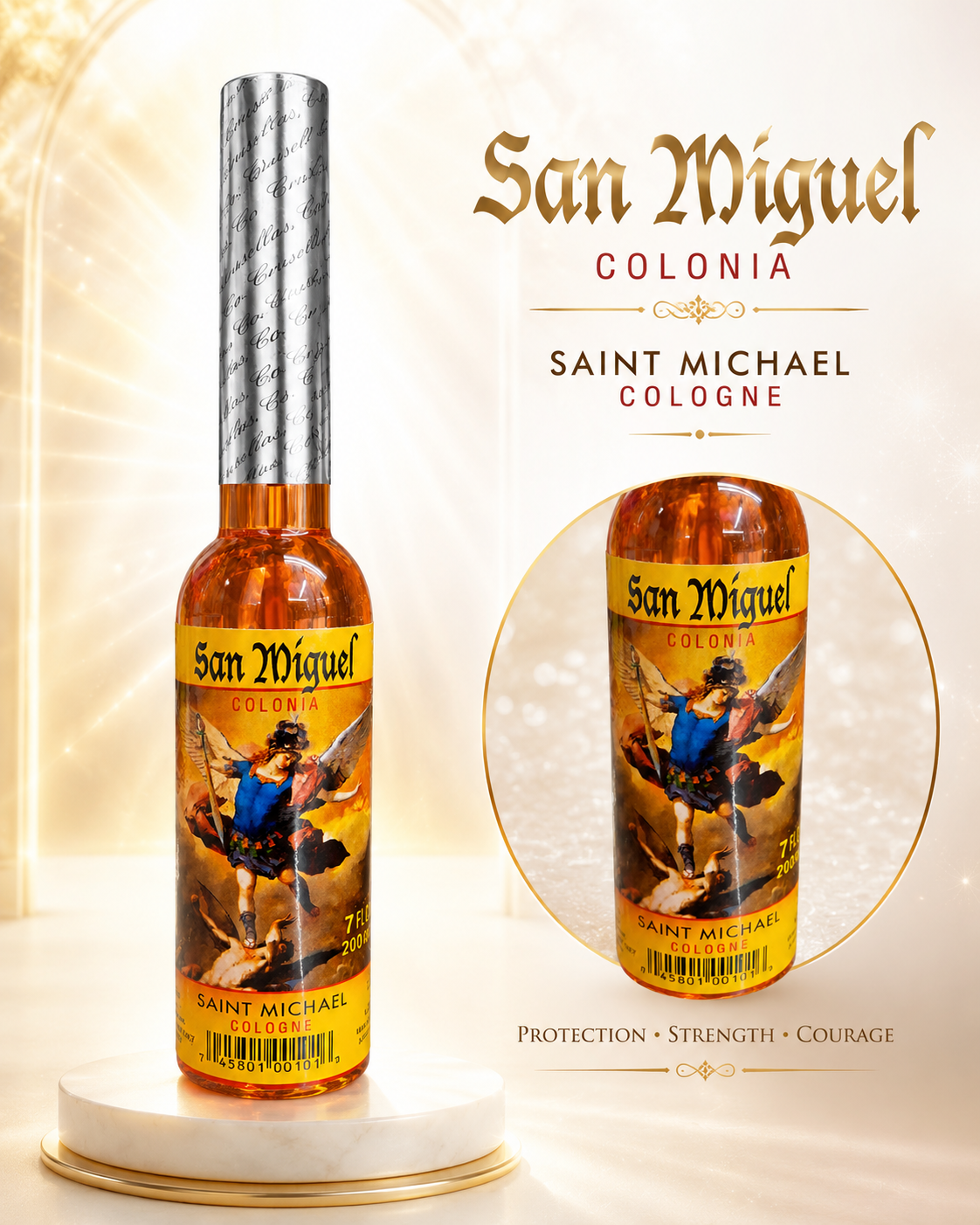 San Miguel Saint Michael Cologne – Spiritual Protection, Cleansing & Courage Ritual Cologne | 7.5 oz